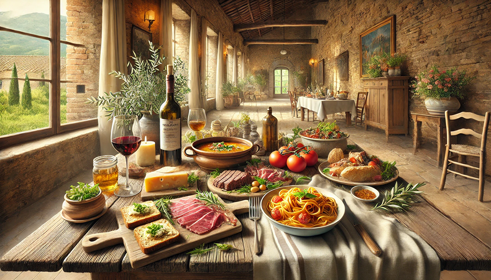 Special dinner with Tuscan menu