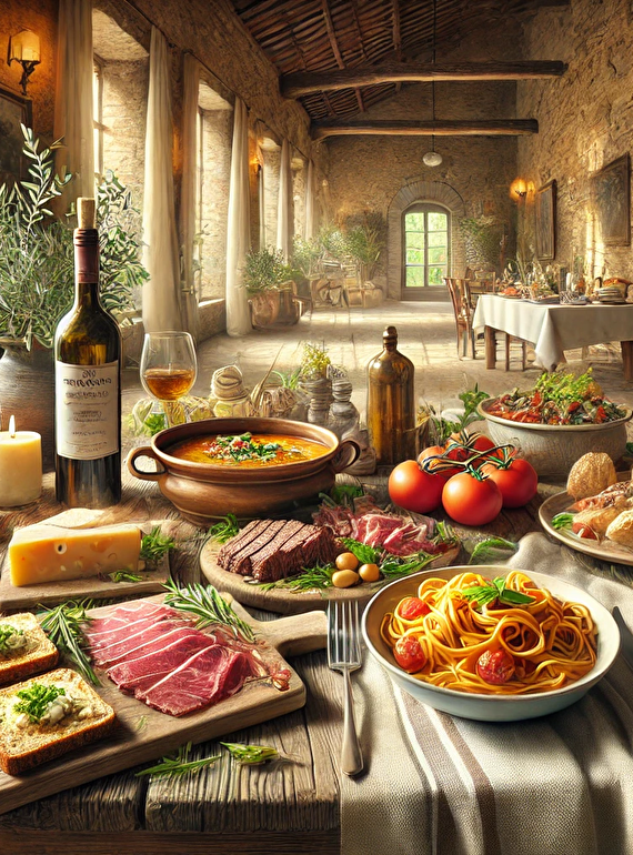 Special dinner with Tuscan menu